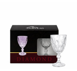 CONJ.DE TAÇAS DIAMOND 250ML C/4PÇS MR479